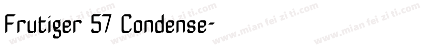 Frutiger 57 Condense字体转换